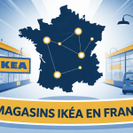 Carte France avec localisation ikea liste magasin
