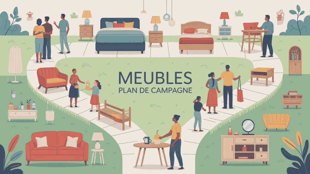 Achat de meubles plan de campagne dans zone commerciale organisée