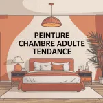 peinture chambre adulte tendance illustration moderne apaisante