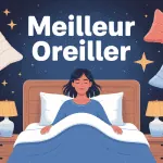 illustration vectorielle quel est le meilleur oreiller choix sommeil
