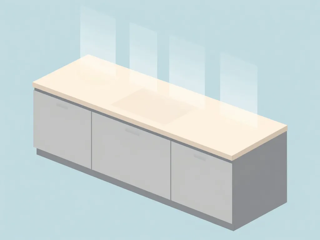 diagramme emplacement spots cuisine plan de travail