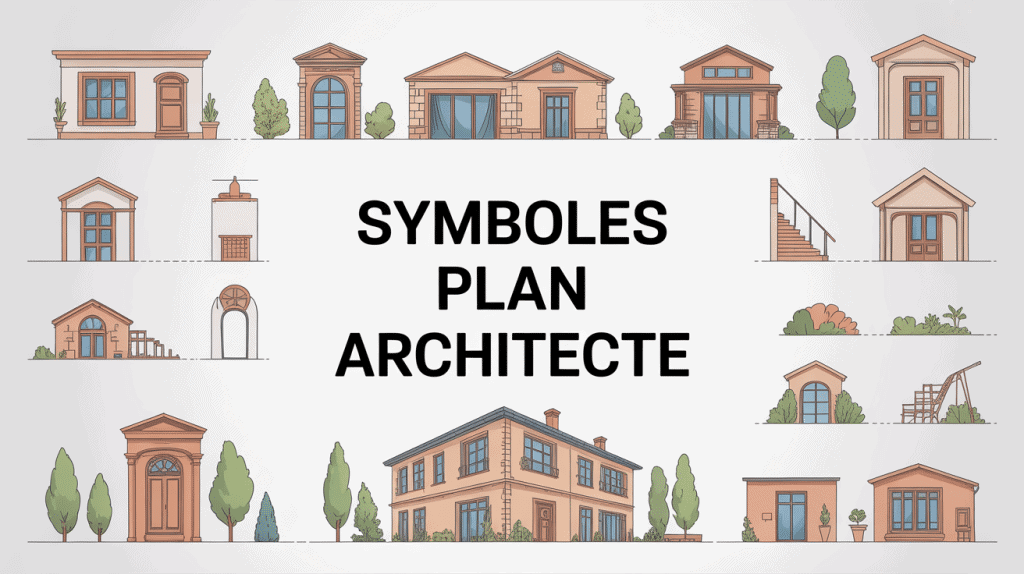 symbole plan architecte sur illustration vectorielle
