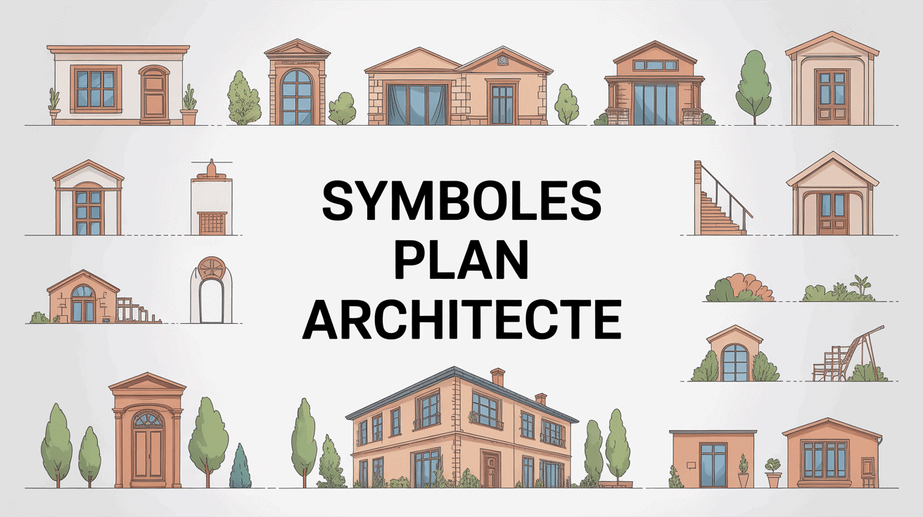 symbole plan architecte sur illustration vectorielle