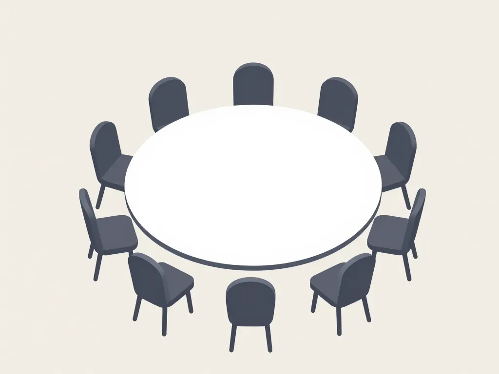 schéma table ronde 180 cm combien de personnes 8 9 10 sièges