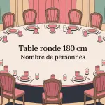 table ronde 180 cm combien de personnes illustration conviviale salle réception