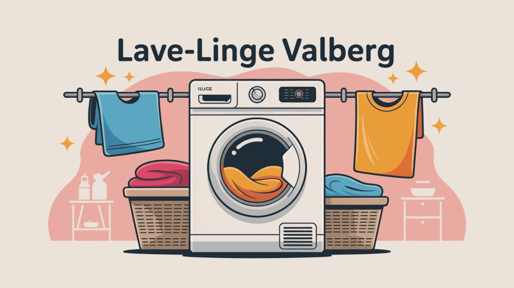 valberg avis machine à laver illustration vectorielle moderne