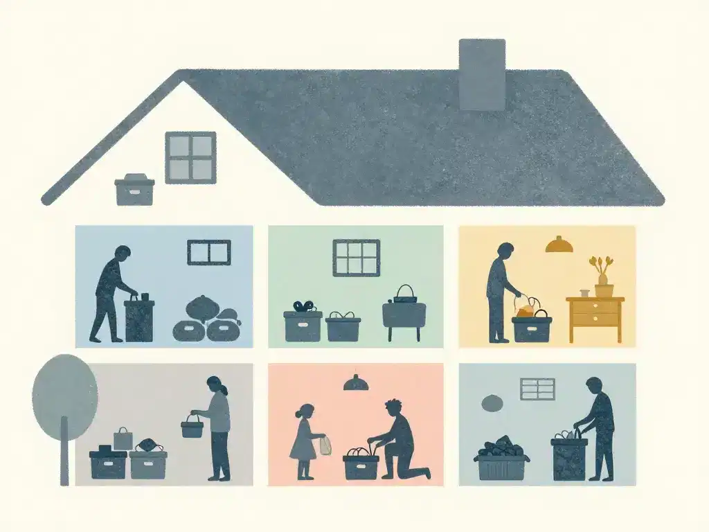 vide maison comment faire tri organisation pièces étapes