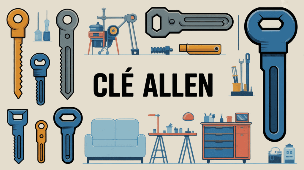 illustration cle a allen pour bricolage et montage