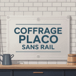 Montage coffrage placo sans rail avec tasseaux et poutre