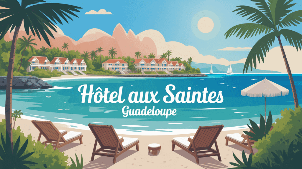guadeloupe les saintes hotel illustration décor vue mer