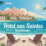 guadeloupe les saintes hotel illustration décor vue mer