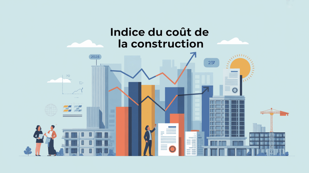 illustration indice coût de la construction 2024 dans immobilier et contrats