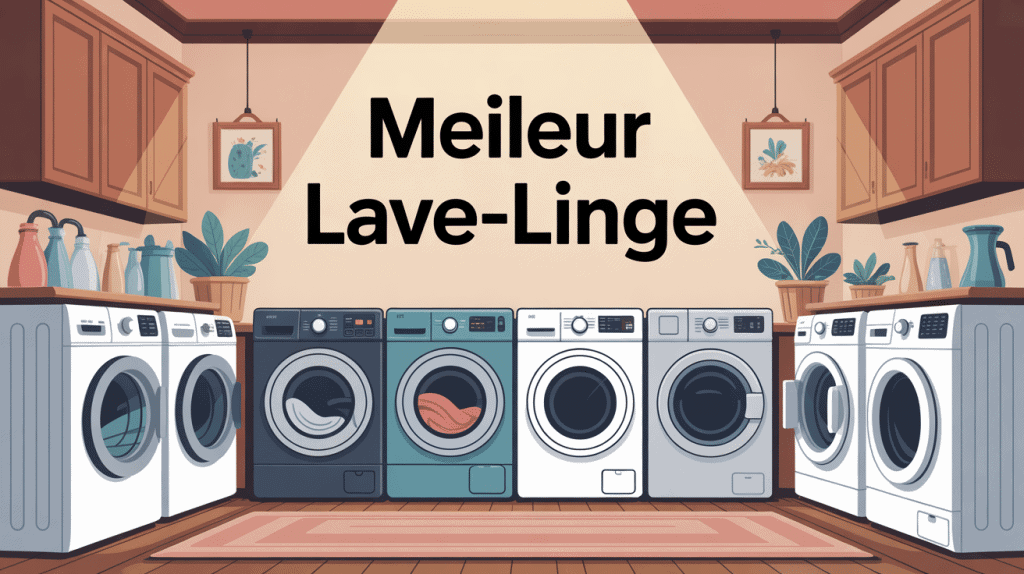 Sélection de meilleur lave linge modernes dans pièce lumineuse