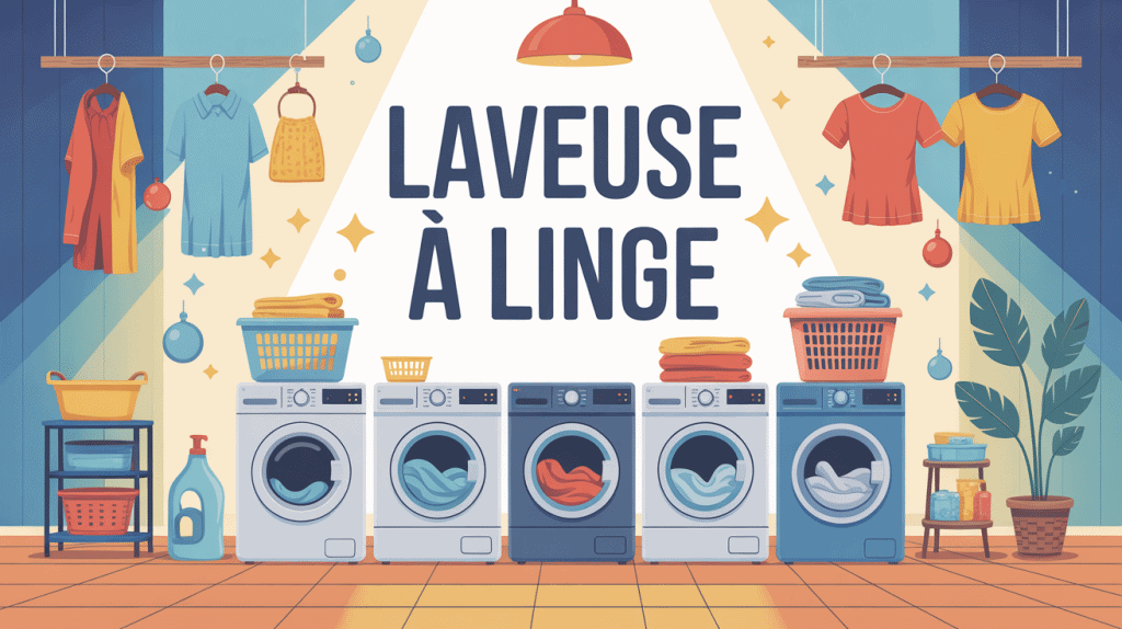 meilleur laveuse à linge silhouettes différentes dans espace domestique