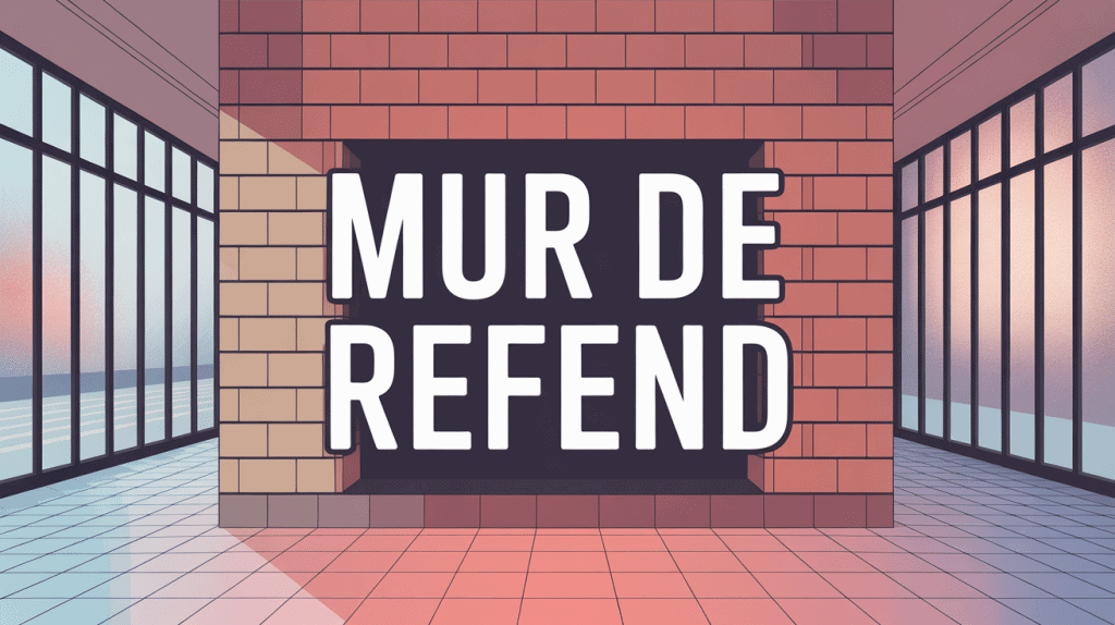 illustration mur de refend dans la construction