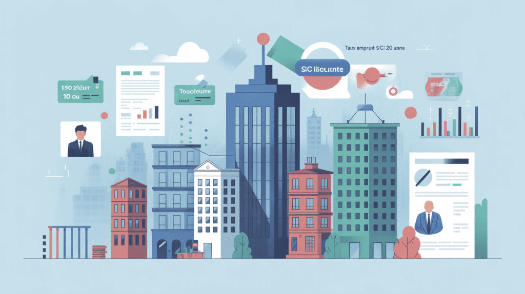 illustration taux emprunt sci 20 ans immobilier banque