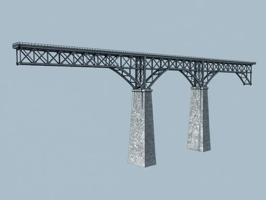 schéma structure viaduc des fades prouesse technique