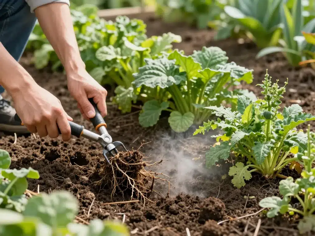 désherbant naturel qui tue les racines arrachage thermique