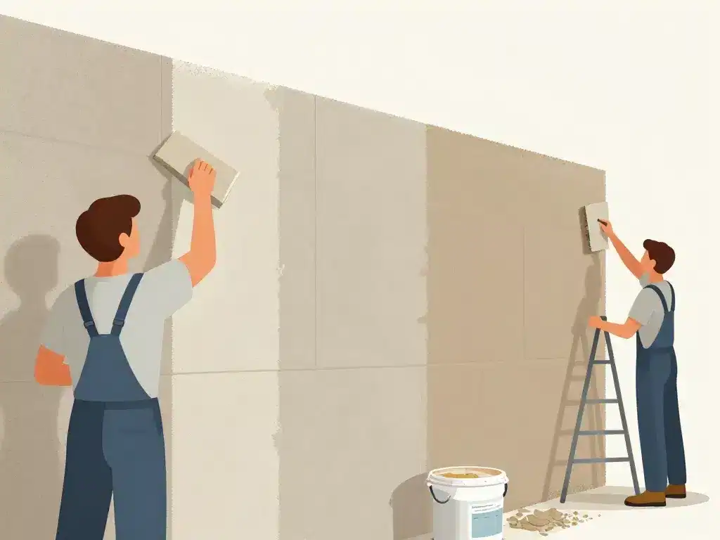 Enduire le beton cellulaire étapes préparation et application