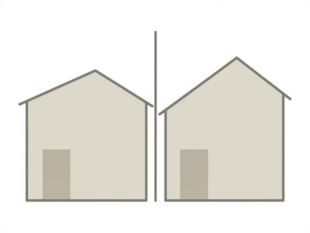 Schéma mur de séparation entre voisin non mitoyen distance hauteur