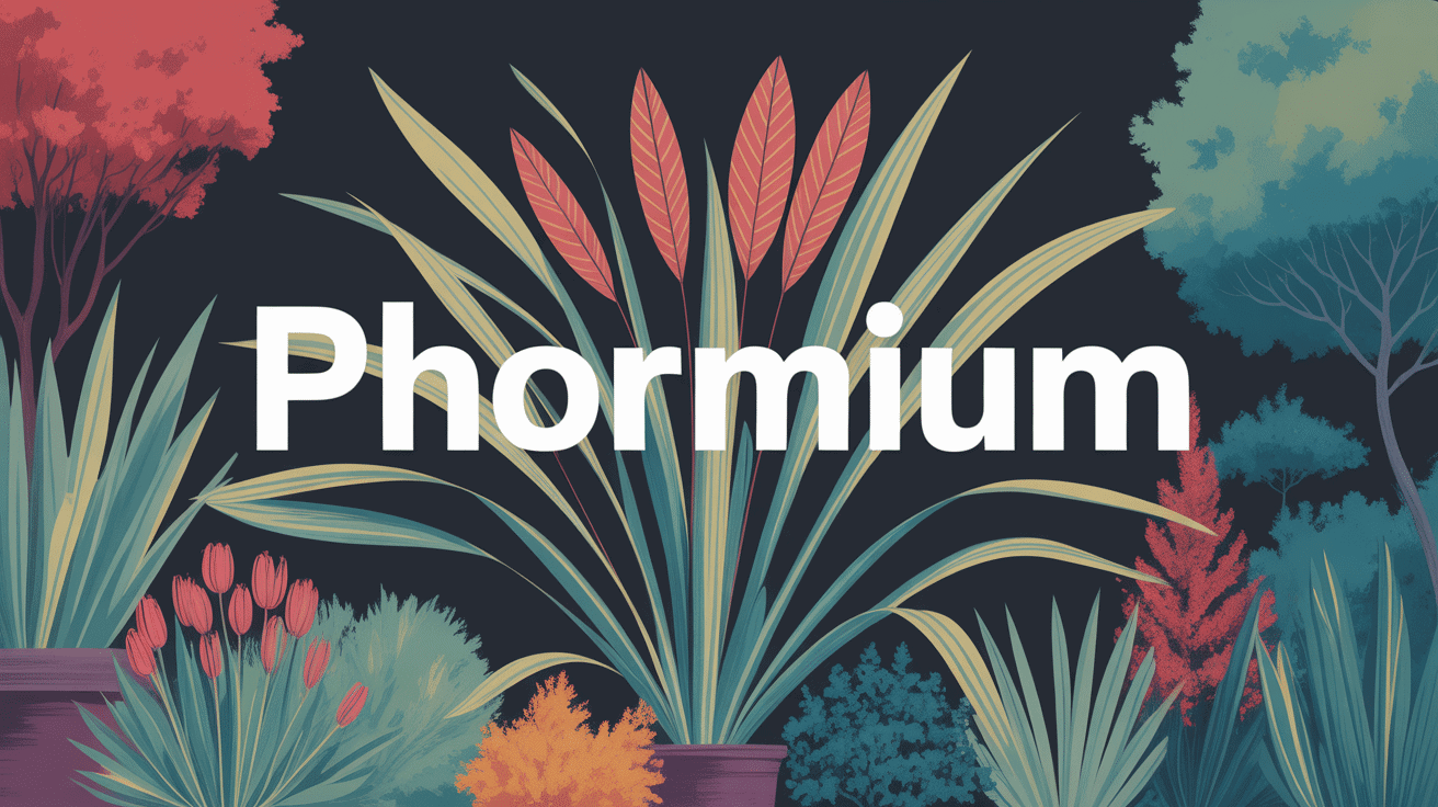 illustration phormium graphique jardin