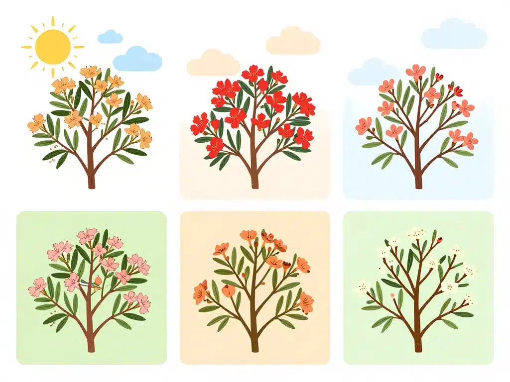 quand tailler les lauriers roses diagramme saisons et taille