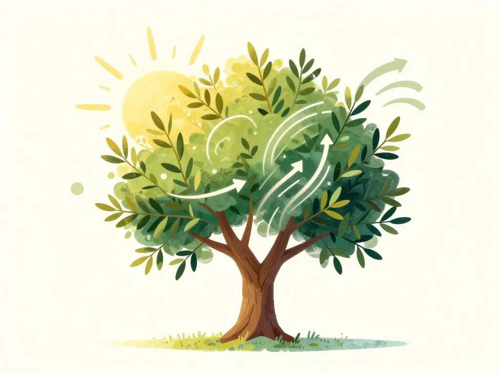 taille olivier arbre sain lumière