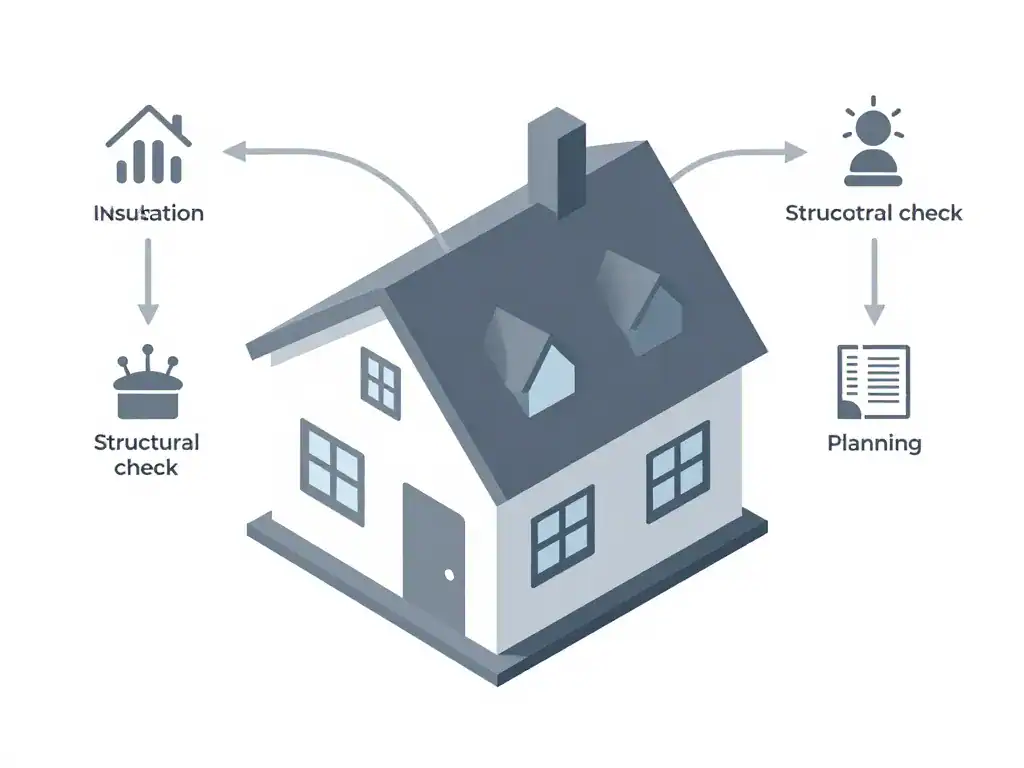 travaux de rénovation maison schéma préparation