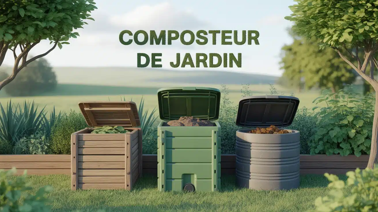 Composteur jardin bois plastique poterie