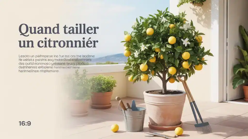 quand tailler un citronnier en pot sur terrasse méditerranéenne