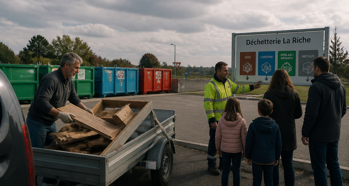 Déchetterie La Riche quai dépôt agent