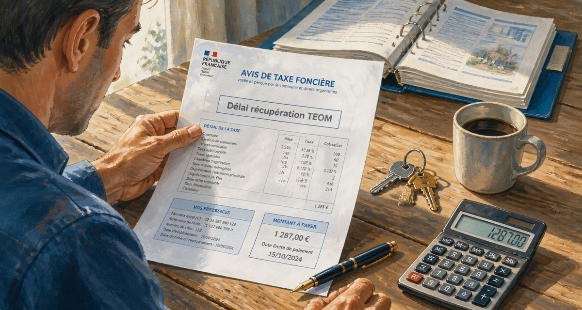 délai récupération taxe ordures ménagères TEOM