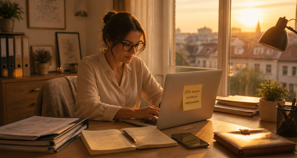 Offre mission secrétaire indépendante : 3 leviers pour valider un tarif rentable et sécuriser votre contrat