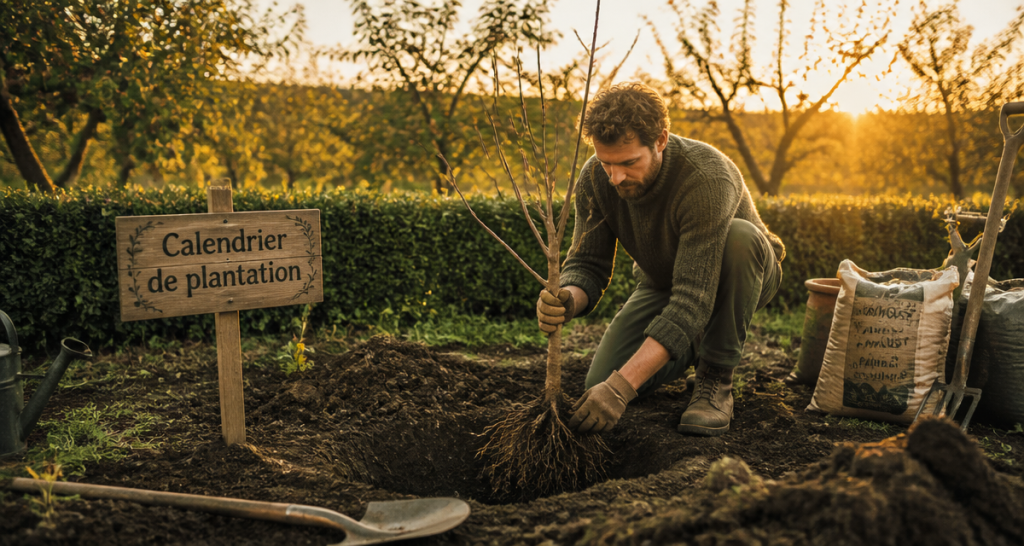 Planter un arbre fruitier : le calendrier idéal et les 4 étapes pour une reprise réussie
