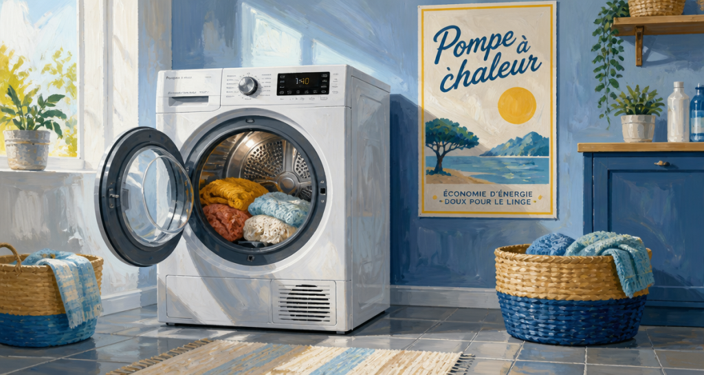 Sèche-linge à pompe à chaleur : divisez votre facture par deux et préservez vos vêtements