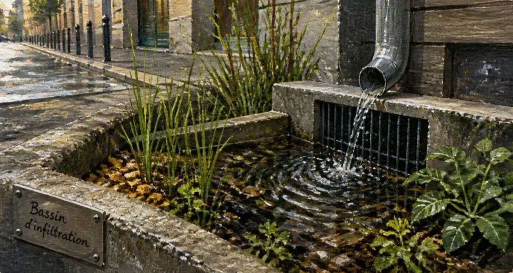 Bassin d&rsquo;infiltration : fonctionnement, avantages et critères de réussite pour vos projets