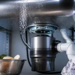 broyeur pour evier sous l’évier en acier inox, bonde ouverte