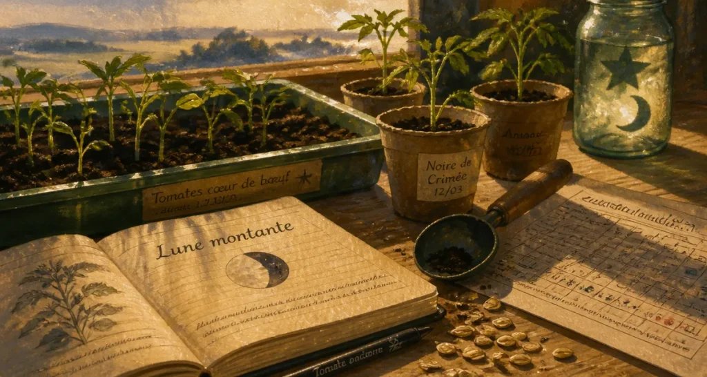 Semer les tomates avec la lune : le guide pour des plants vigoureux