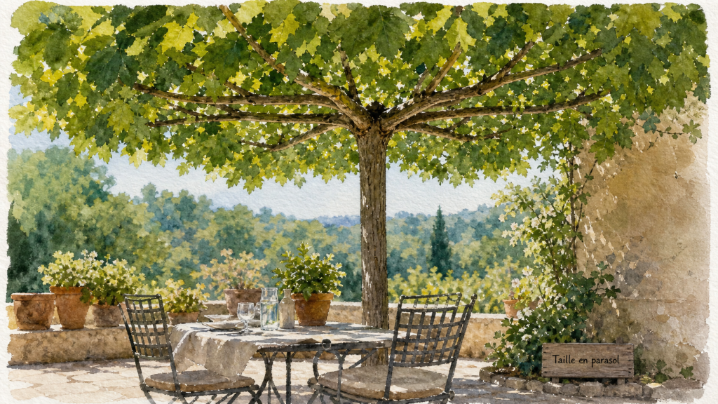 Tailler un tilleul en parasol : la méthode pas à pas pour un ombrage sur mesure