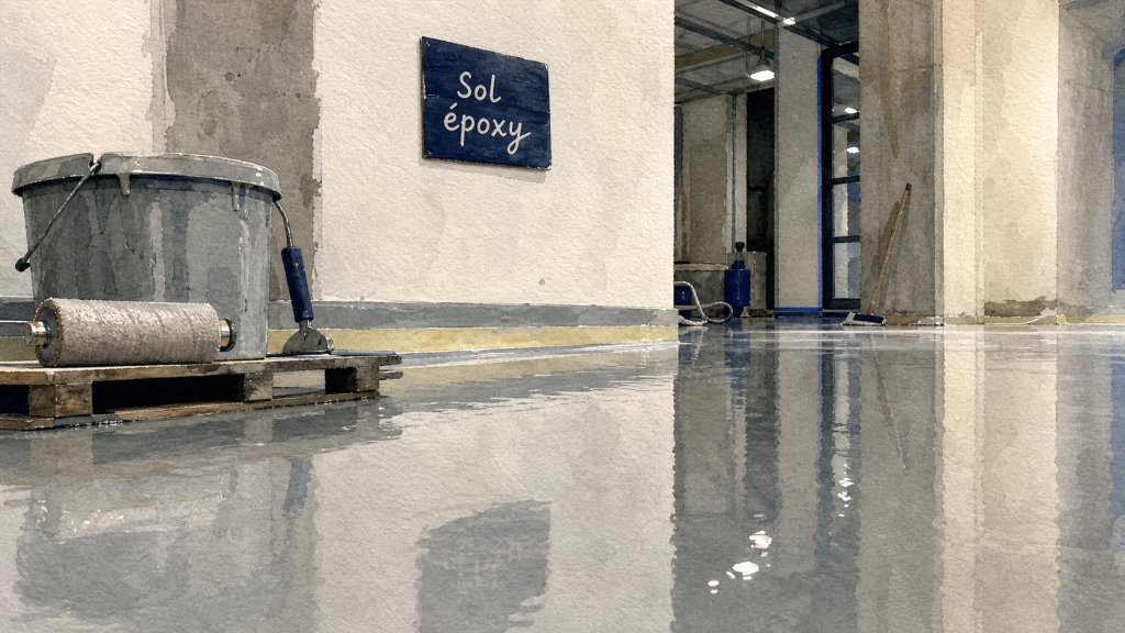 Sol en résine époxy : 2 à 3 mm pour rénover sans perdre en hauteur