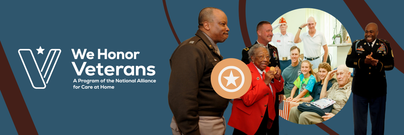 Veterans receiving care and support at home with the National Alliance for Care at Home.