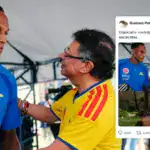Petro publico un collage de Yerry Mina comparandolo con Uribe y escribio "hidalgos esclavistas". Fue tildado de racista, daño la campana de Cepeda y destruyo la reconciliacion que Antonella habia construido.