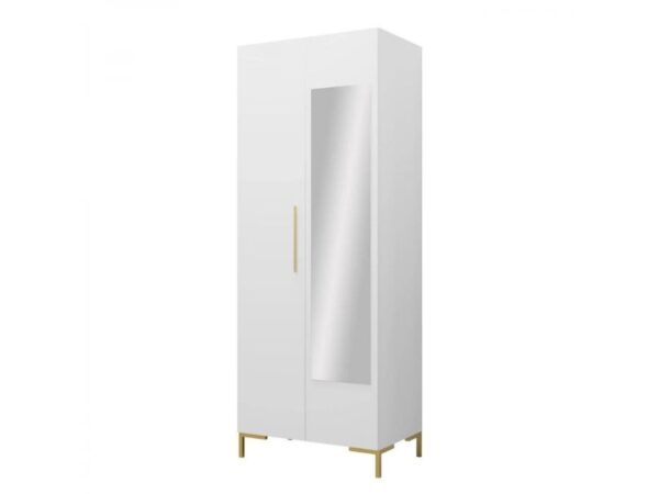 Roupeiro c/espelho DILION - Branco, 74x196cm