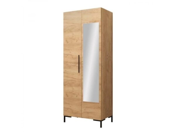 Roupeiro c/espelho DILION - Carvalho Artesanal, 74x196cm