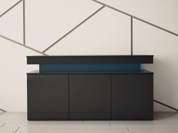 Aparador ALISHA - Preto 160cm
