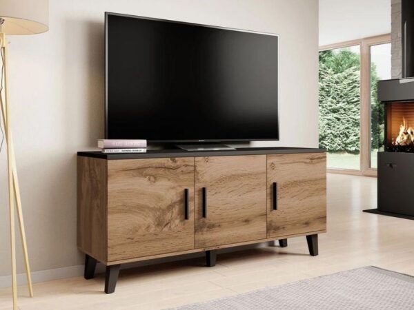 Móvel TV JACKIE 150cm 3D - preto/ wotan
