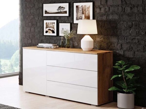 Aparador MISIO 110cm - branco/ wotan