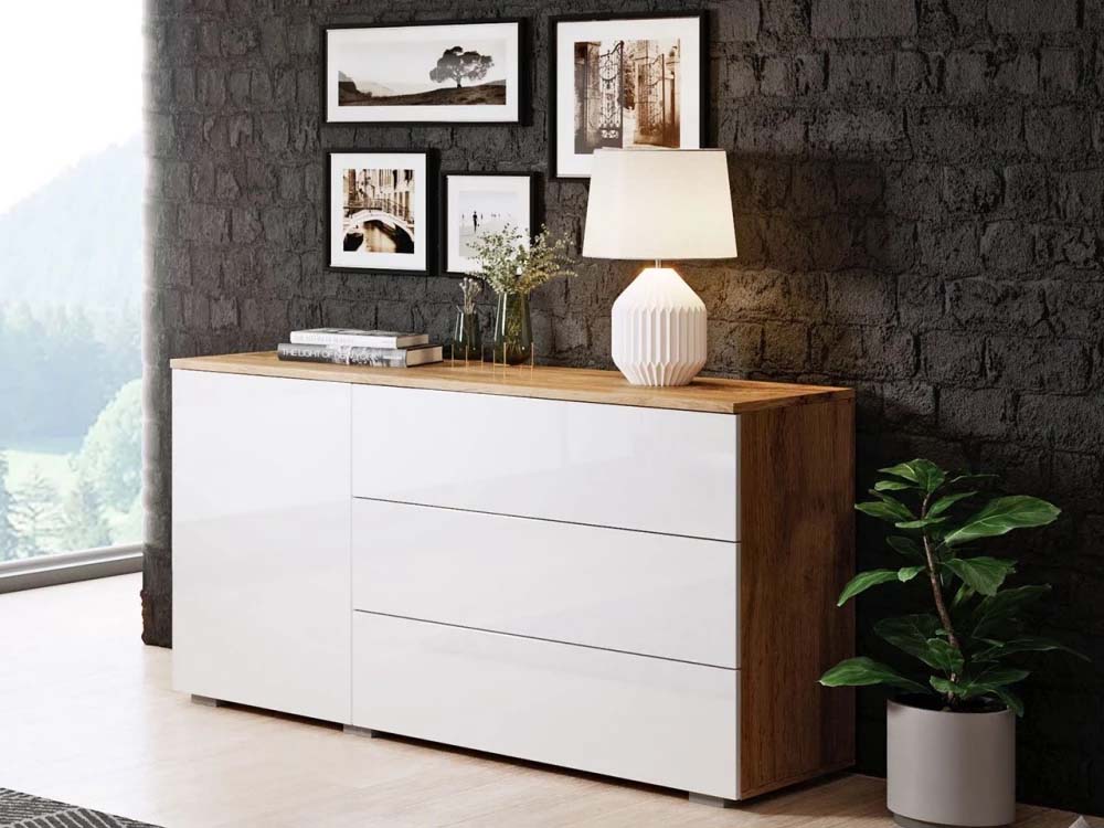 Aparador MISIO 110cm - branco/ wotan