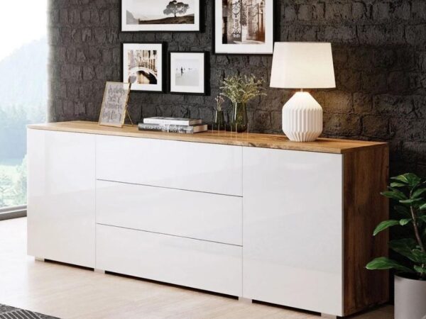 Aparador MISIO 150cm - branco/ wotan