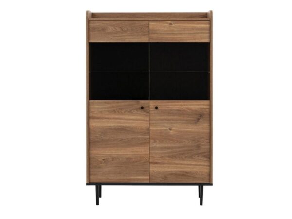 Vitrine HARVEY - 90cm - carvalho escuro